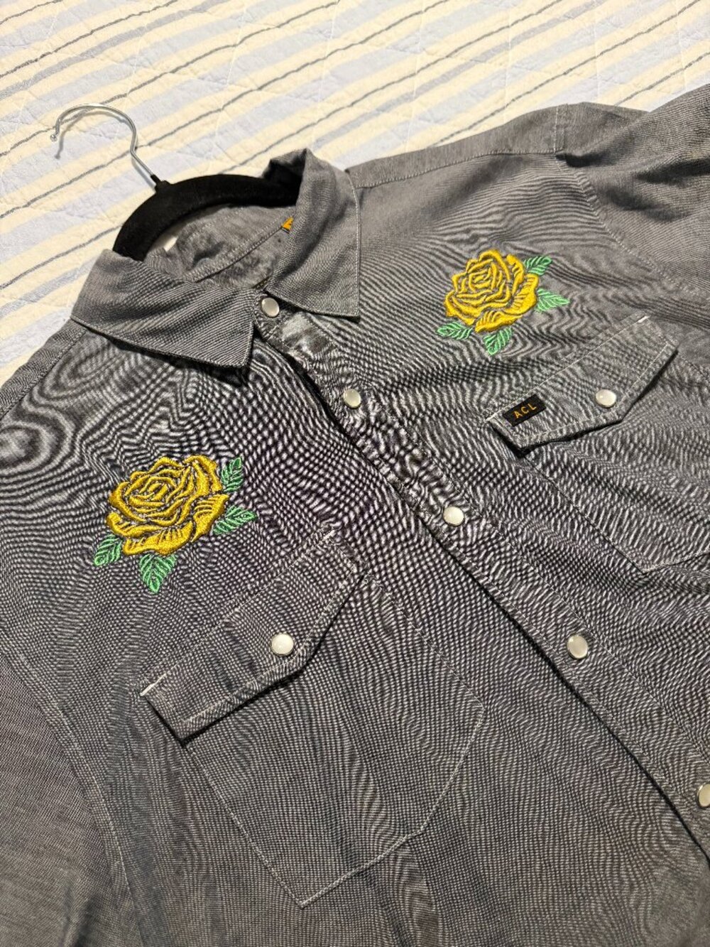 Howler Brothers ACL Fest Gaucho Yellow Rose Shirt Medium